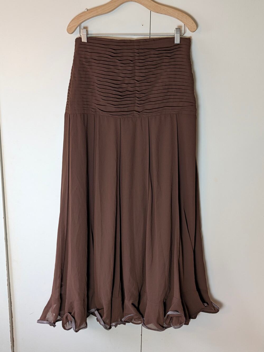 ANEWSTA Brown Strapless Dress Size Large